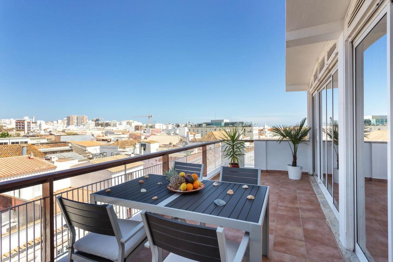 Marina Penthouse Faro Center Apartman Kültér fotó